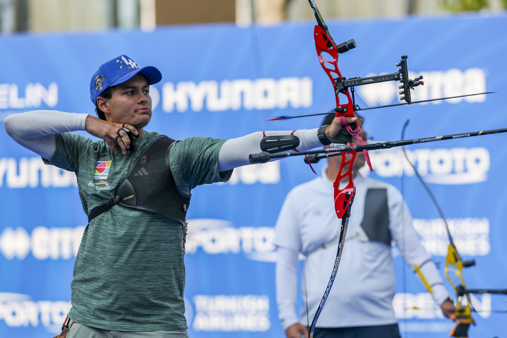 墨西哥队在射箭比赛中大放异彩
